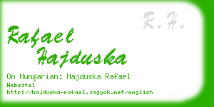 rafael hajduska business card
